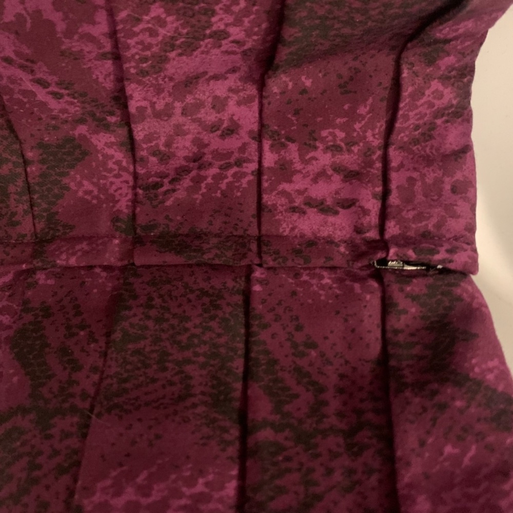 Purple Snake Print Layered bustier - Picture 4 of 5